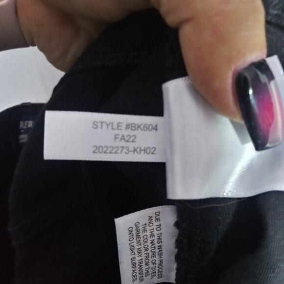 J. Crew Jeans Mid Rise Flare Crop Inseam Black Raw Hem Tall Denim Size 33 T - Picture 8 of 8